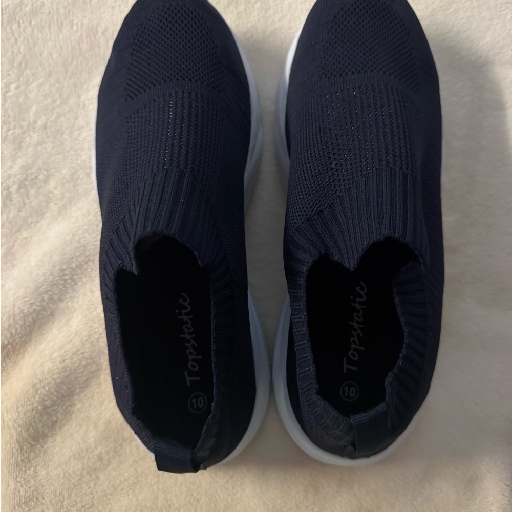 Blue Knit Slip-On Sneakers size 10 women’s